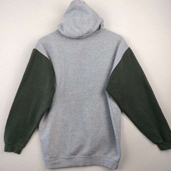 Michigan State Spartans Hoodie Sweatshirt Mens M Green Gray Ouray Spellout VTG - Picture 7 of 15